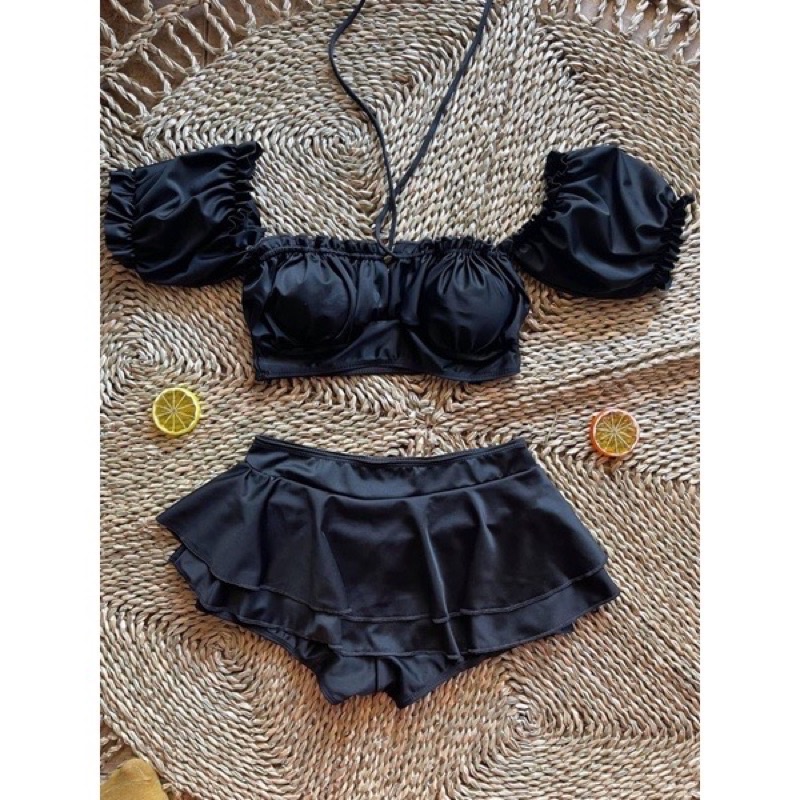 Đồ Bơi Đi Biển , Bikini đi biển đẹp Hai Mảnh chân váy Hbikini