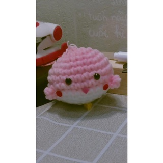 Móc khóa gà bông handmade cute🐥❤