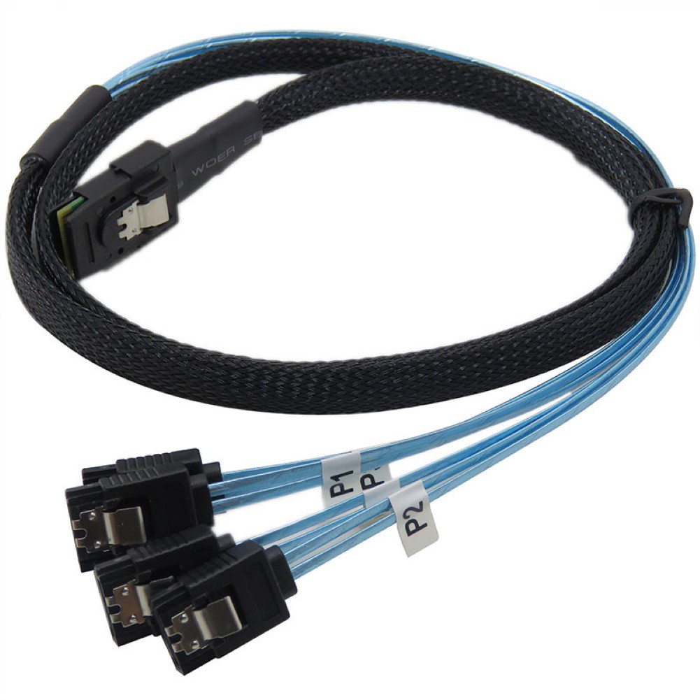 Dây Cáp Chuyển Đổi Dữ Liệu Ổ Cứng Mini Sas 36p Sff-8087 Sang Sata 7p