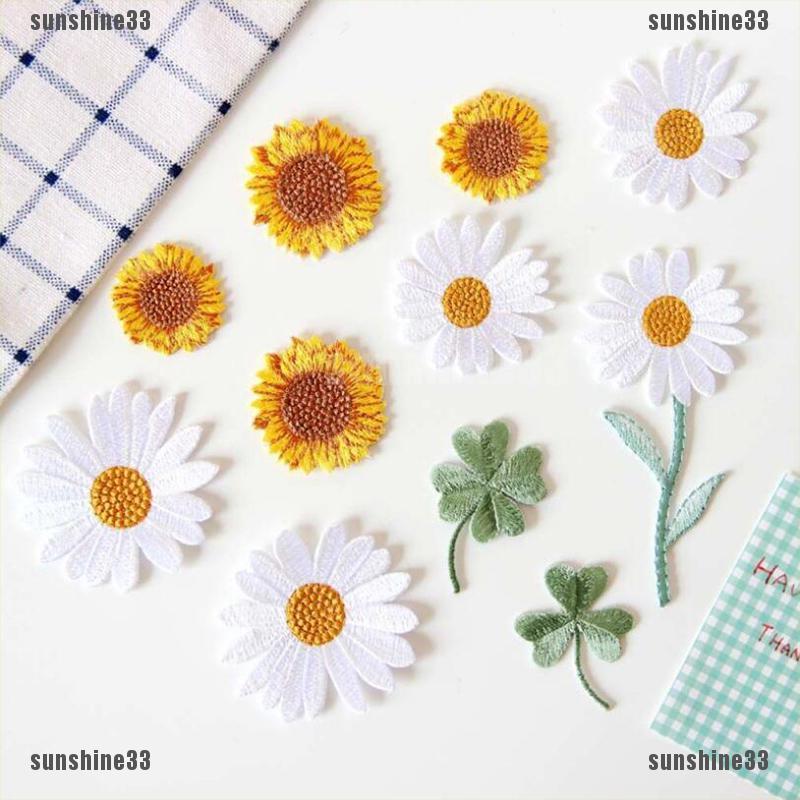 Sticker Ủi Thêu Hình Hoa Cúc