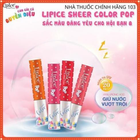 Son dưỡng LipIce Sheer Color Pop có màu 2.4g – dưỡng ẩm tối ưu, bảo vệ môi hiệu quả SPF 20 PA+++