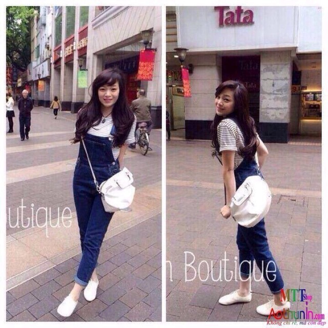 Quần yếm jean