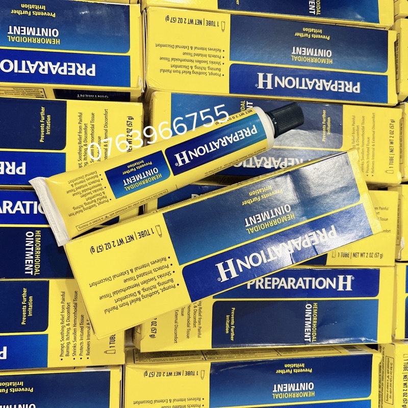 Kem bôi trĩ Preparation H Hemorrhoidal Ointment của Mỹ