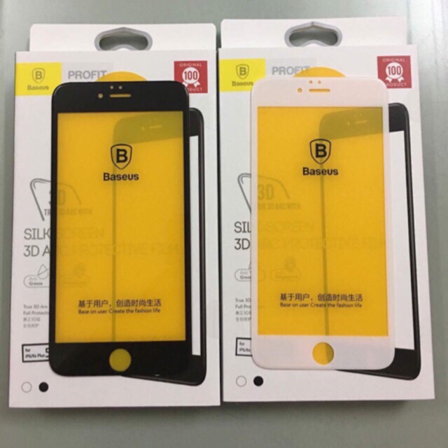 Kính full 3D hiệu baseus cho iphone6 /6s