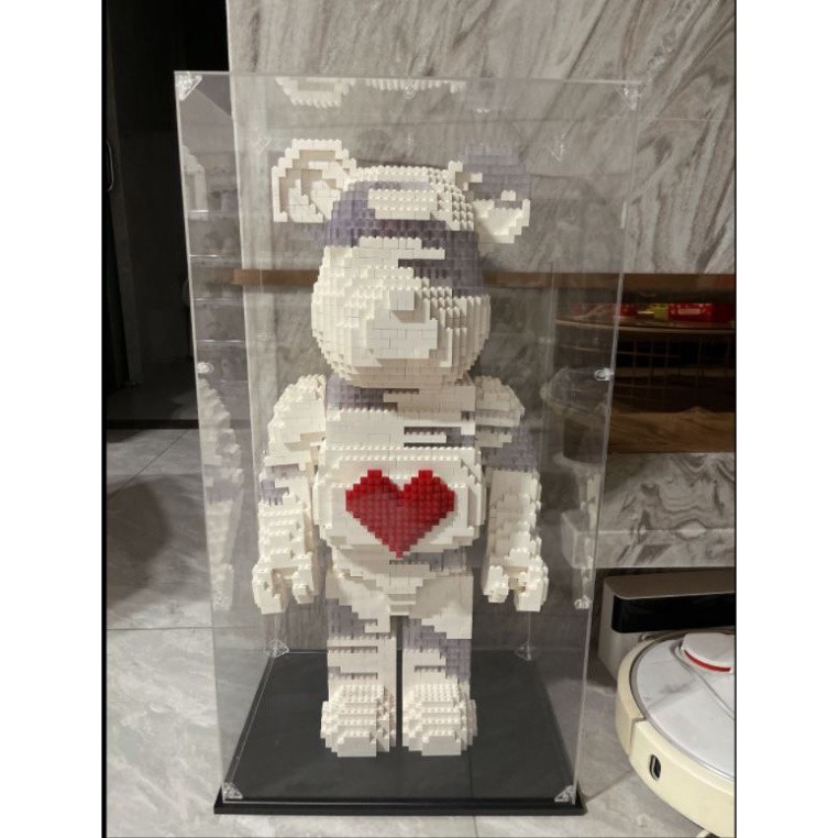 Gấu Bearbrick Lego tượng gấu trưng bày trang trí sang trọng cho gia đình
