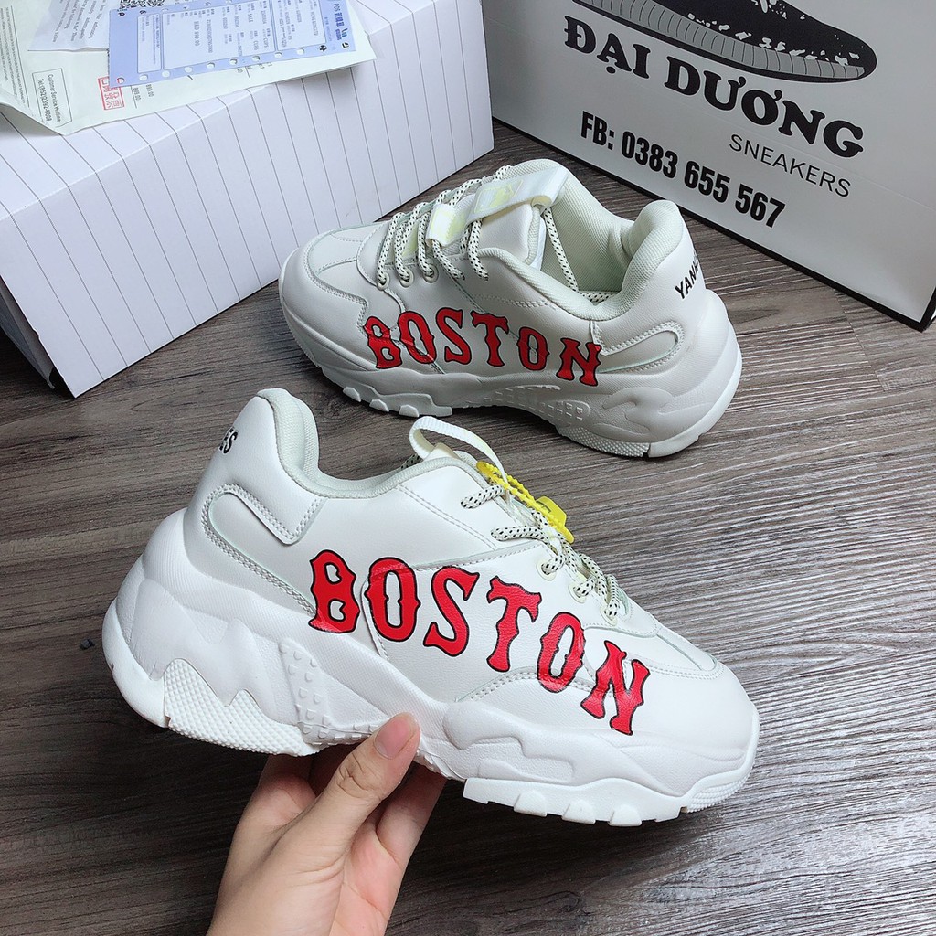 M.L.B boston  [TẶNG MÓC KHÓA - FULL BOX] MB boston giày thể thao nam nữ mb boston tăng chiều cao nam nữ
