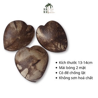 Dĩa gáo dừa Bến Tre hình trái tim