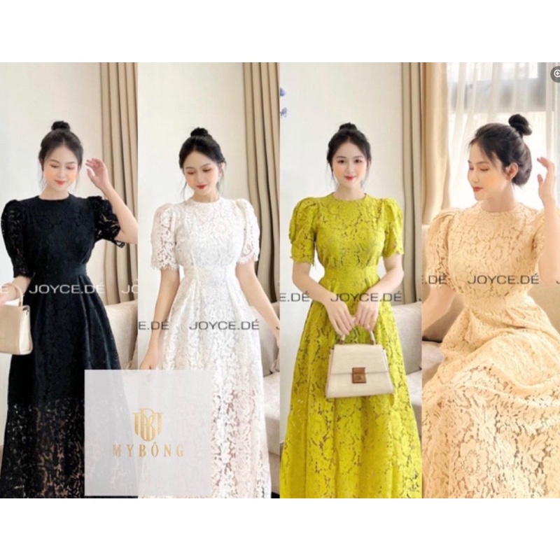 Váy ren tiểu thư thắt nơ_Tiệm của Ả