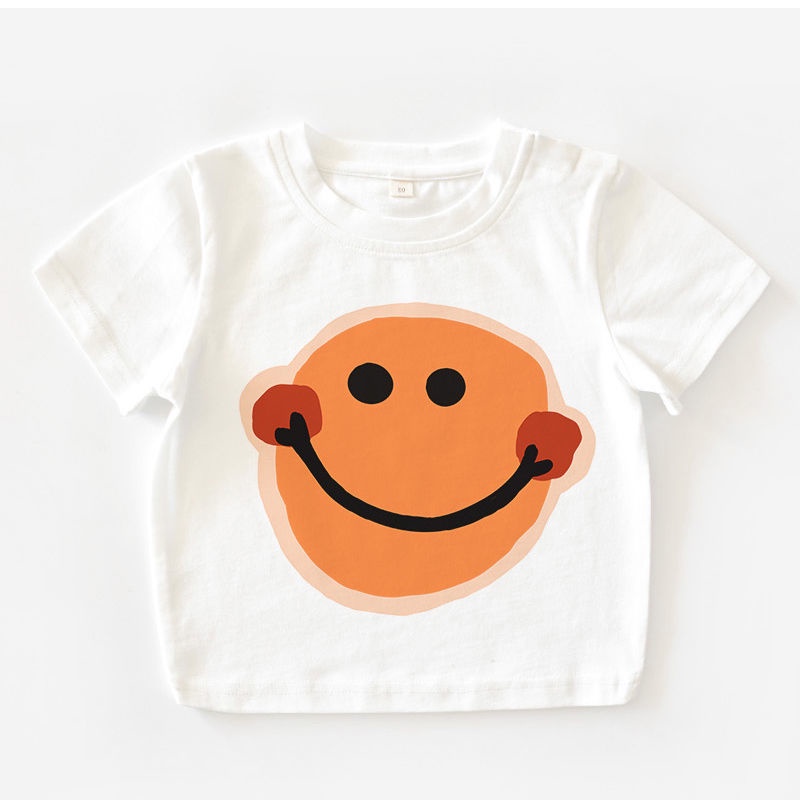 Áo Thun Cotton Trắng Tay Ngắn Thời Trang Mùa Hè Mới Cho Mẹ Và Bé