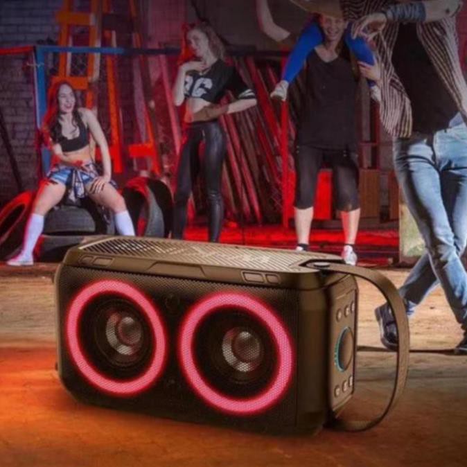 Loa bluetooth W-KING T9 – Loa karaoke di động công suất cao 80W âm thanh cực đỉnh, đèn led RGB + KÈM 1 micro