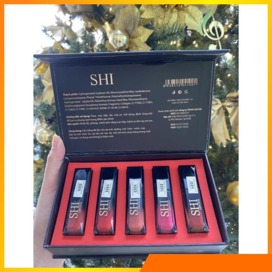 SÉT 5 SON - Son Ăn Được - Son Không Chì - Son đỏ cam - Bền Màu - Lên màu chuẩn - HÀNG MỚI VỀ V V V . | BigBuy360 - bigbuy360.vn