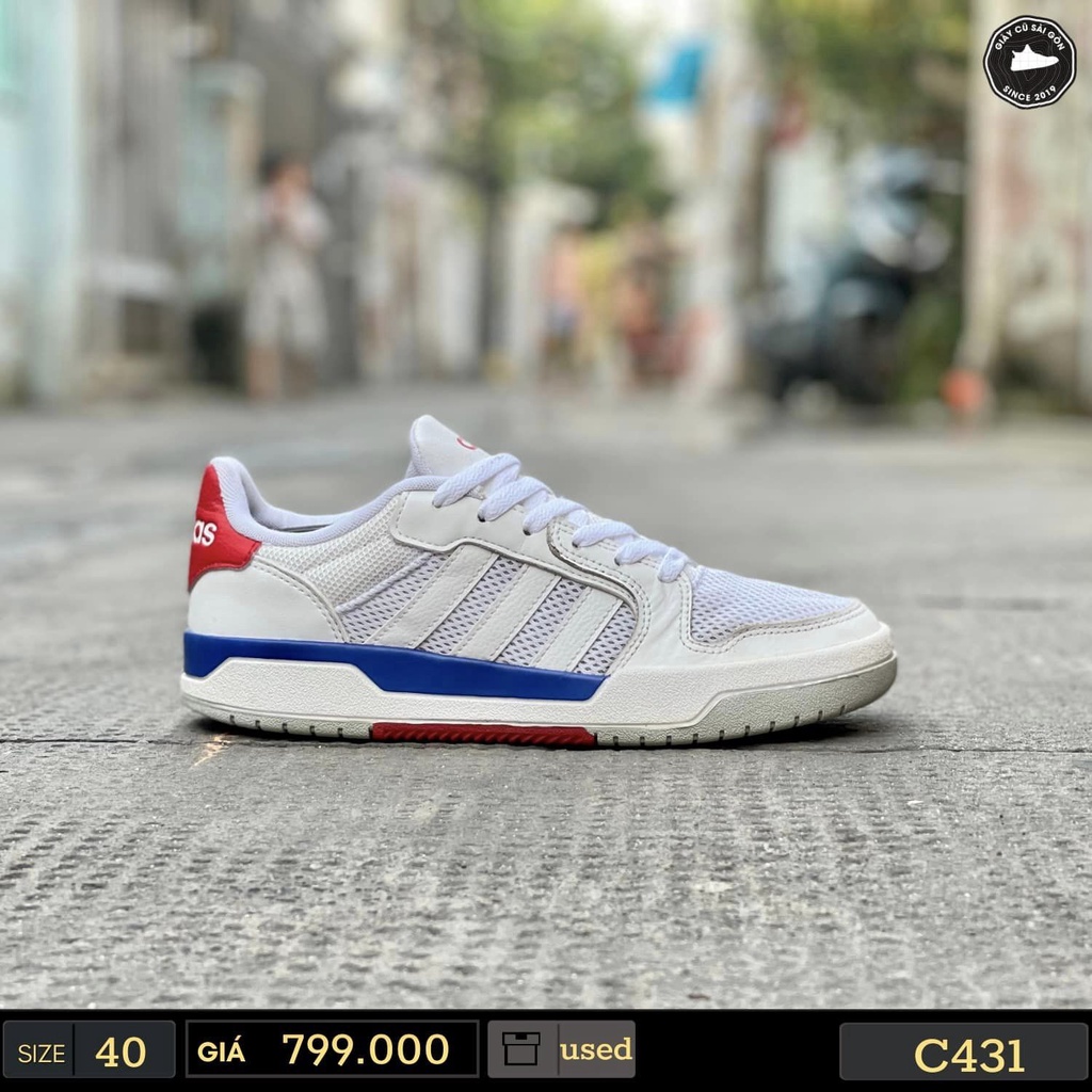 Giày 2hand Adidas Neo ENTRAP Cloud White Blue Red Shoes FX3978 - Giày Cũ Sài Gòn 431