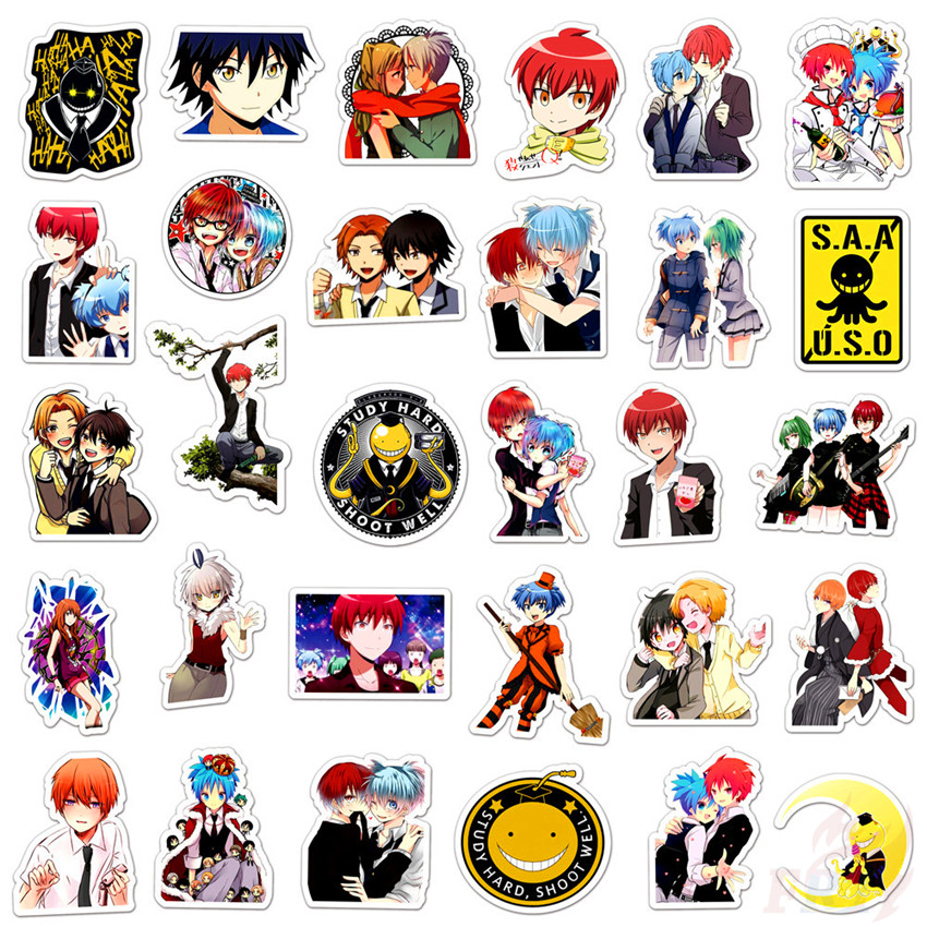 ❉ Assassination Classroom - Series 03 Anime Korosensei Shiota Nagisa Stickers ❉ 50Pcs/Set DIY Fashion Mixed Waterproof Doodle Decals Stickers