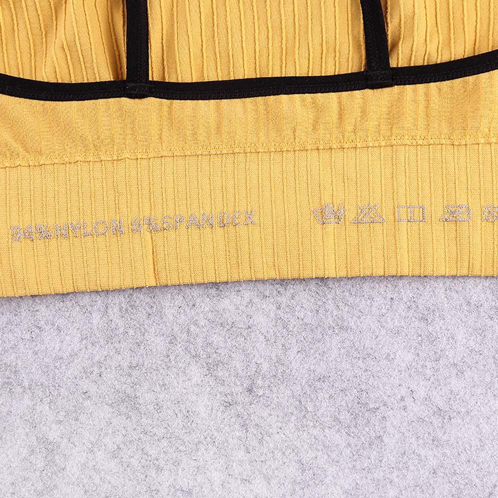 Áo Lót Thể Thao Nâng Ngực Bằng Nylon In Chữ Phong Cách Hàn Quốc Cho Nữ