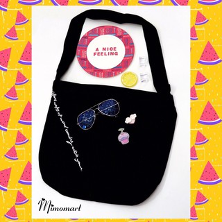 Túi tote đeo chéo trơn size A4