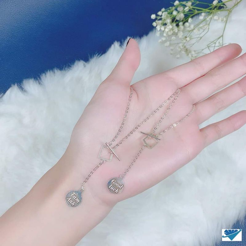 DÂY CHUYỀN BẠC KHẮC TÊN CHO NỮ