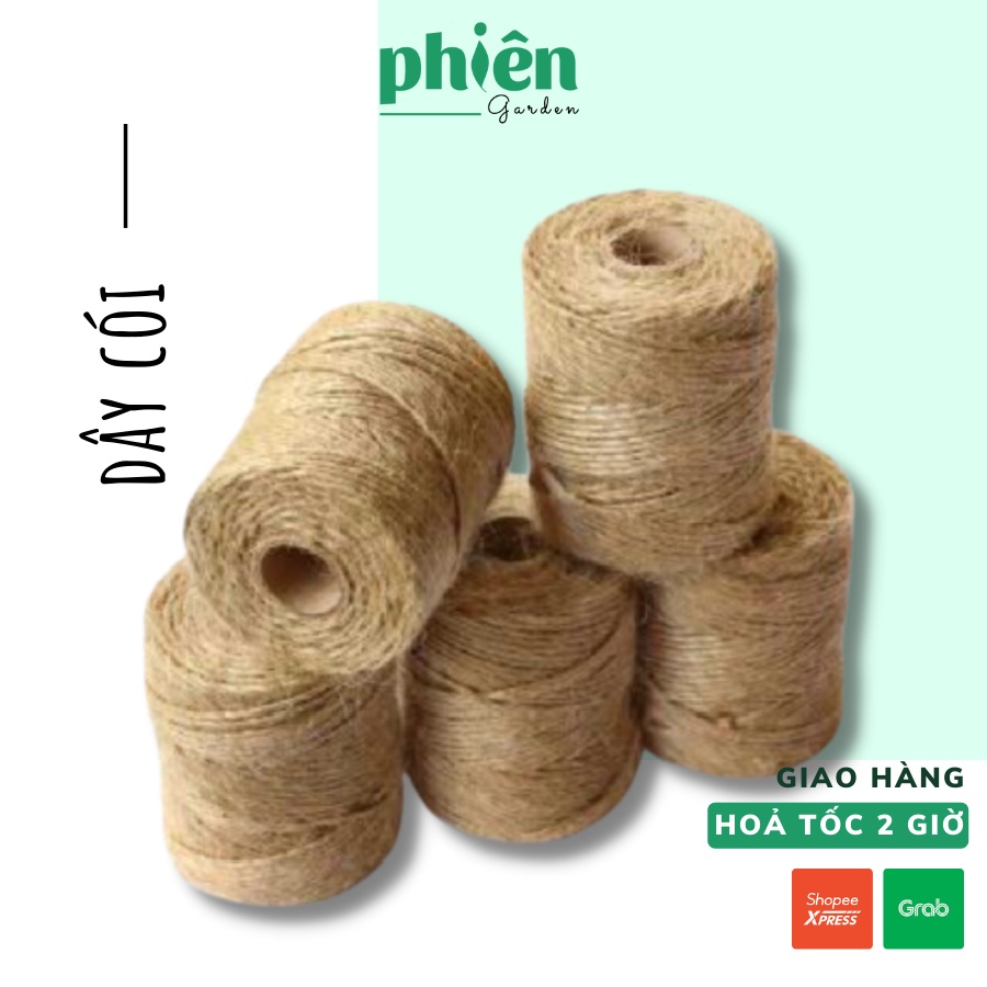 Cuộn 150m dây cói trang trí, dây cói dây gai decor vintage