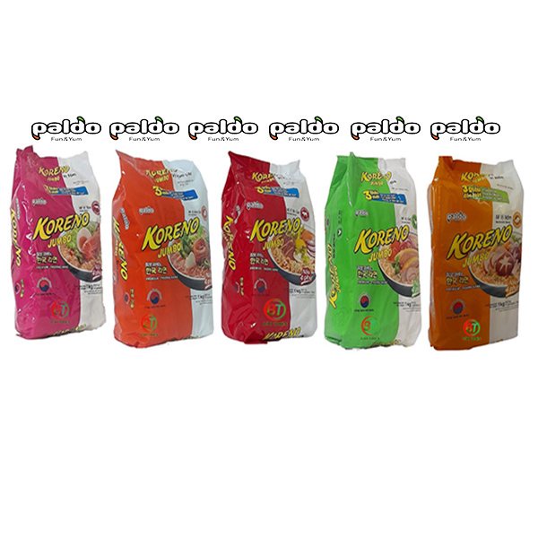 (5 vị) Mì Koreno Jumbo Hàn Quốc 1kg