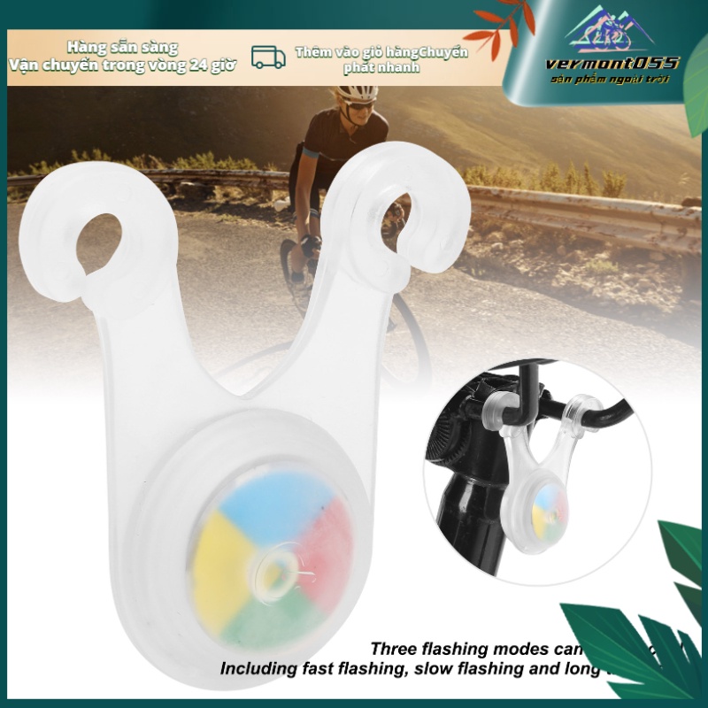 Hàng Hot Đèn LED cho ghế ngồi xe đạp ở đuôi xe Đèn treo để cảnh báo an toàn Tiết kiệm năng lượng 3 chế độ nhấp nháy Hàng giao ngayVermont055