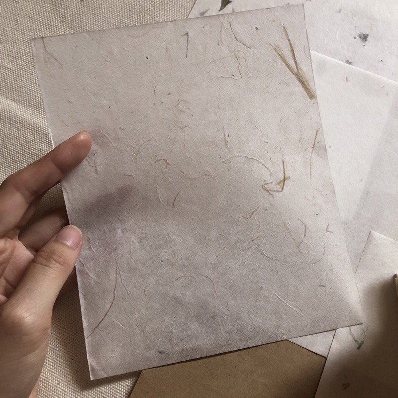 P023 - Handmade Paper  - Bộ 20 Giấy Thủ Công Cổ Điển Tiện Dụng