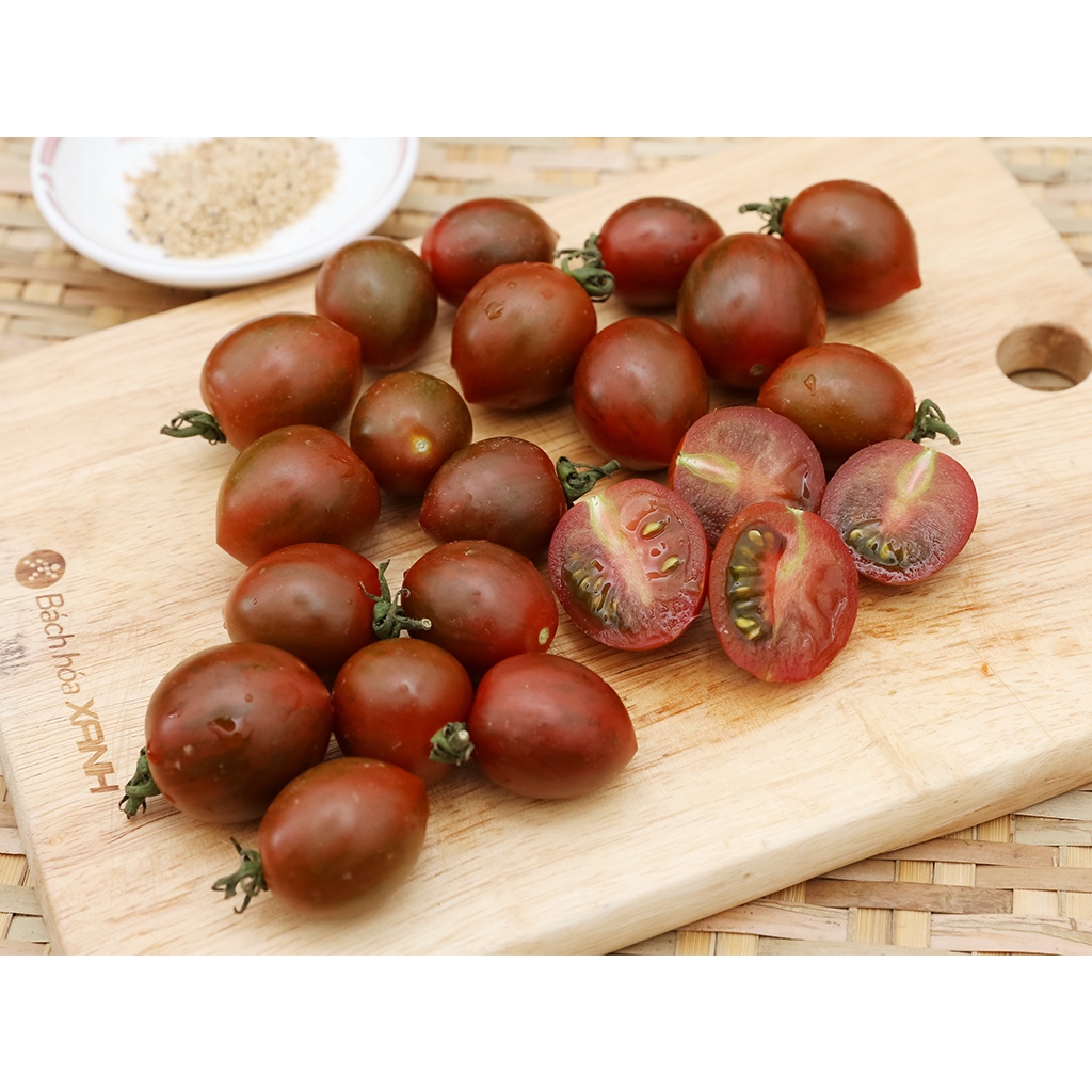Hạt giống cà chua bi chocolate - rau củ quả trồng chậu, sân vườn ban công ngon giòn ngọt nảy mầm cao 3 hạt RADOCC