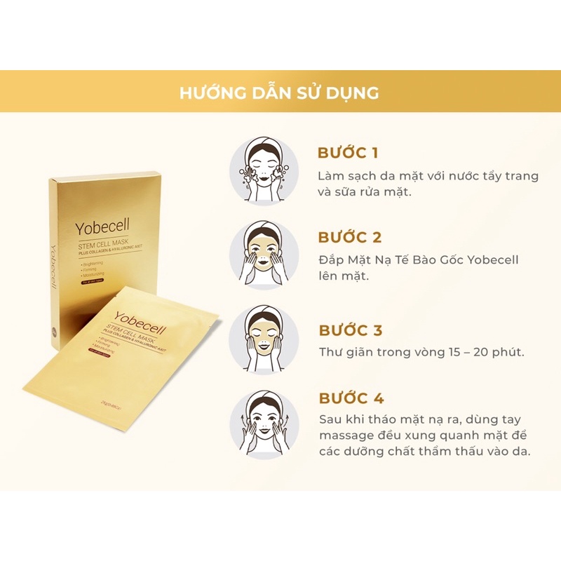 Mặt Nạ Tế Bào Gốc Tái Tạo Da Yobecell | BigBuy360 - bigbuy360.vn