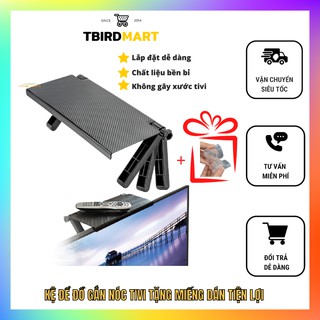 Kệ để đồ giá nóc tivi nhựa đựng điều khiển, kệ nóc tivi màn hình máy tính chắc chắn tiện lợi