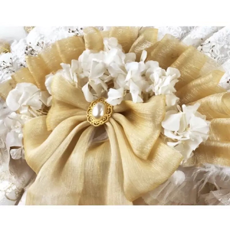 YASLC0076-Quạt lông lolita handmade