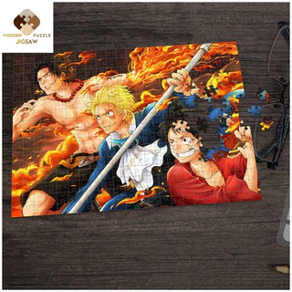[MADE IN VIET NAM] Tranh xếp hình ONE PIECE wooden puzzle jigsaw, ghép hình WPJ114