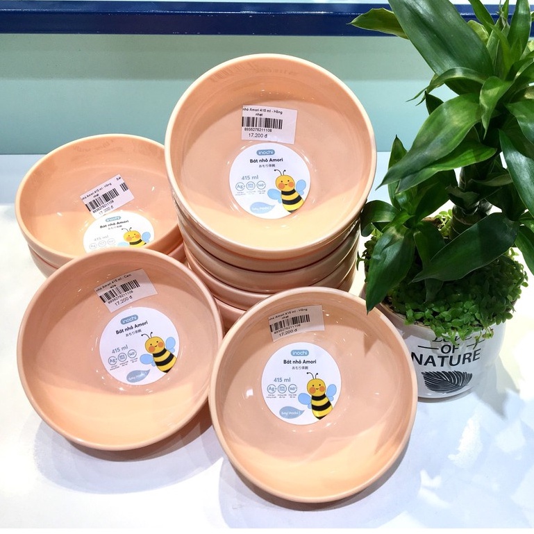 Bát ăn dặm cho bé Amori INOCHI nhỏ 415ml - Nhà Mỡ Mỡ
