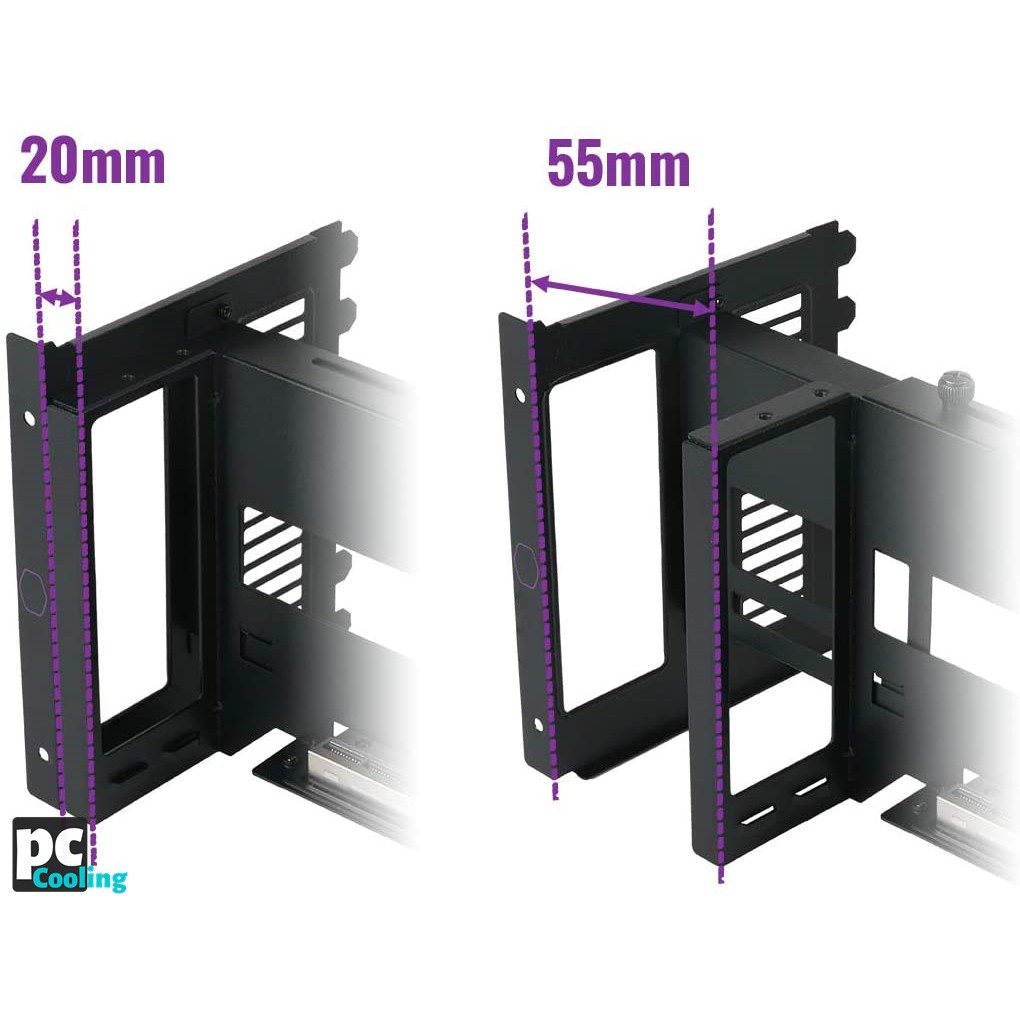 Bộ dựng đứng VGA kèm Riser Cooler Master VERTICAL GRAPHICS CARD HOLDER KIT V2 - Hàng mới chính hãng