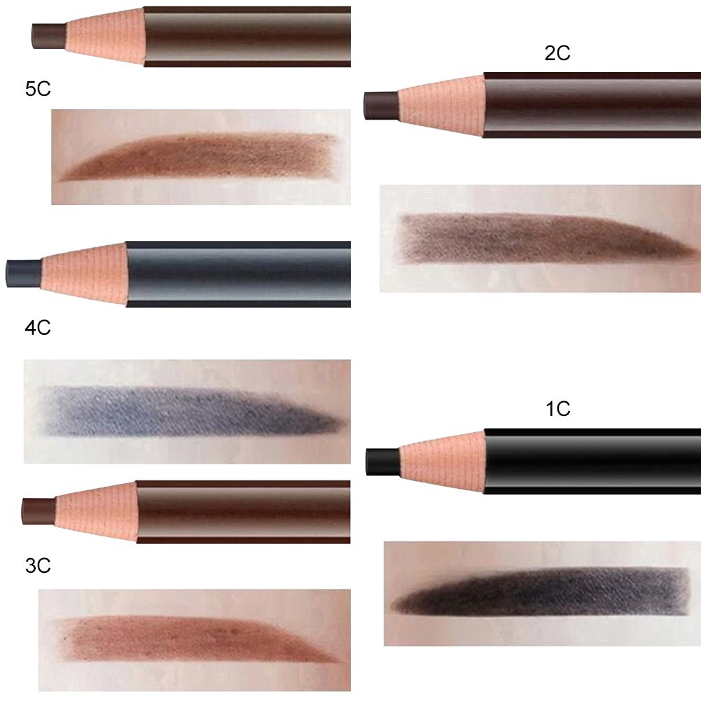 Chì xé kẻ mày cứng phẩy sợi Eyebrow Pencil sắc nét nhiều màu tùy chọn