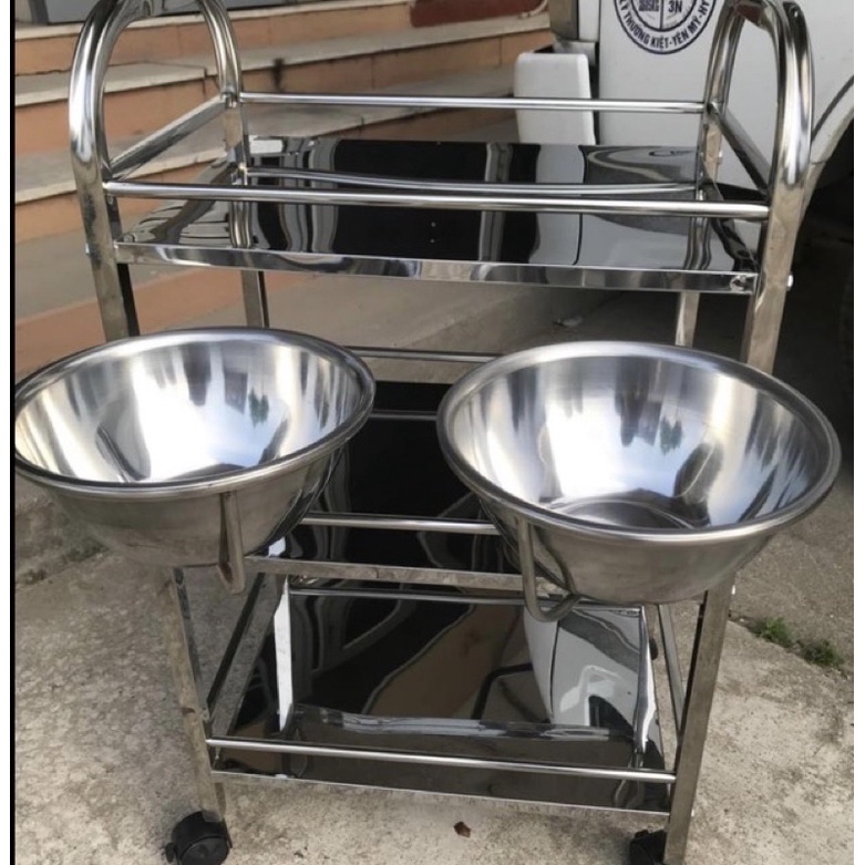XE ĐẨY INOX, KỆ INOX, KỆ SPA, XE ĐẨY DỤNG CỤ,BÀN TÍT CÂY BÁT NƯỚC ,ghế xoay có tựa,không tựa dùng trong spa