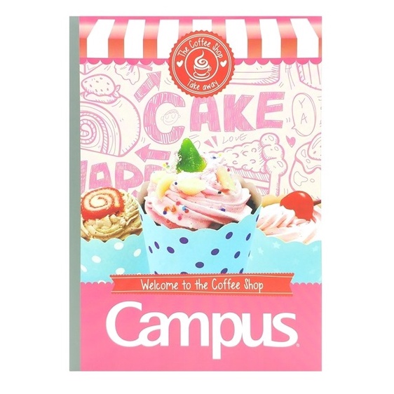 Vở kẻ ngang có chấm khổ B5 Coffee Shop Campus 80 trang BCOF80
