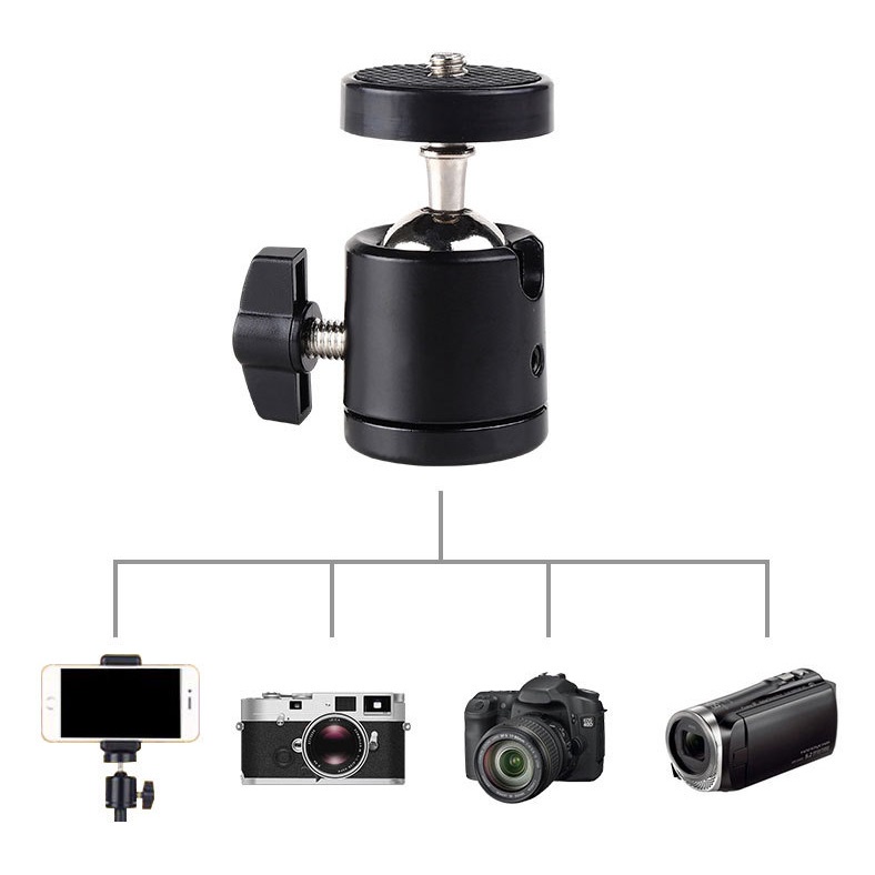 Đầu bi xoay 360 dành cho tripod Đầu bi Q29 1/4 và 3/8 cho máy ảnh và kẹp điện thoại