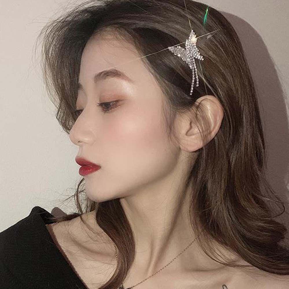 Kẹp Tóc Tua Rua Thời Trang Thanh Lịch VANES1 Dành Cho Bạn Nữ|Áo Kiểu Hàn Quốc Thiết Kế Trẻ Trung Cá Tính