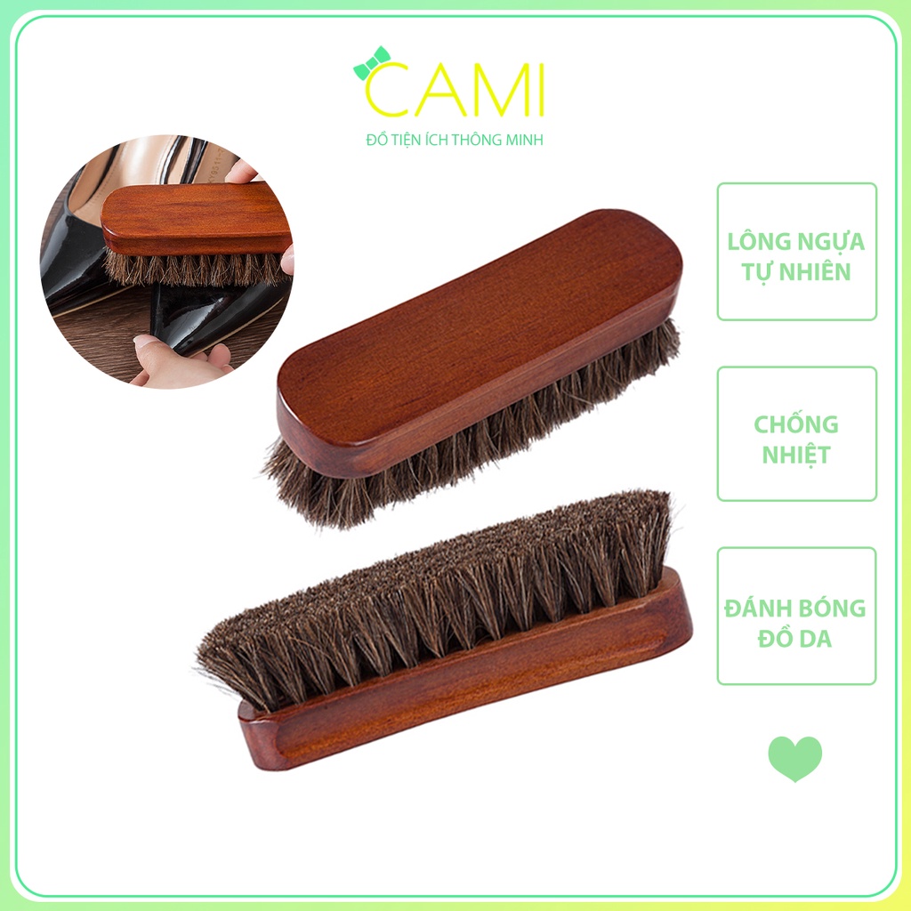 Dụng cụ đánh bóng giày lông ngựa tự nhiên - Cami - CMPK235