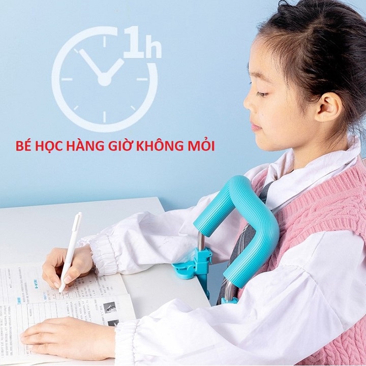 Giá Đỡ Ngực Kẹp Bàn Học Chống Cận, Chống Gù Thông Minh Cho Bé