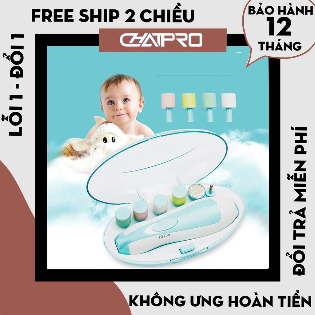 Máy dũa móng tay bé từ sơ sinh, bộ dũa  móng tay cho bé - Bảo Hành 12 Tháng