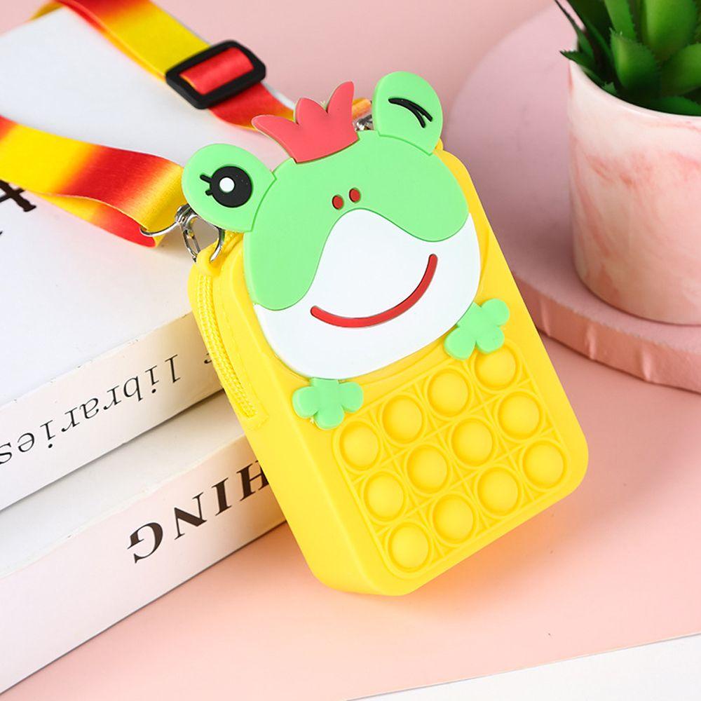 Túi Đựng Tiền Xu Hình Kỳ Lân / Heo Hoạt Hình Màu Cầu Vồng Xinh Xắn Cho Bé