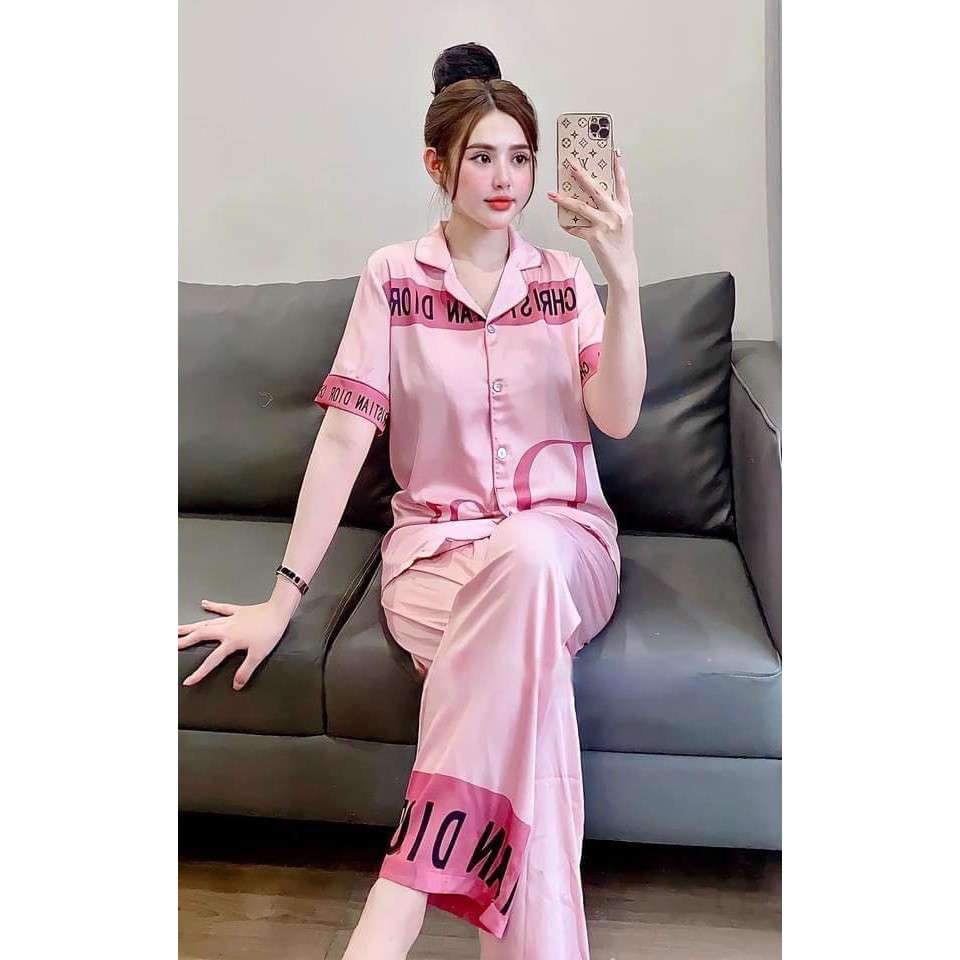 Đồ Ngủ💖Đồ Bộ Pijama Lụa Gấm🌸Chất Liệu Gấm Thái Mát Lịm