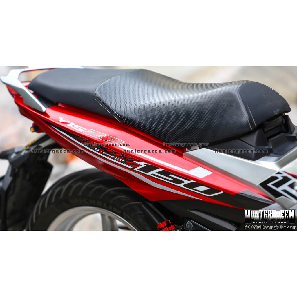 Tem rời Ex 150, phiên bản Y15ZR bạc đỏ, decal chống nước, không bong tróc phai màu