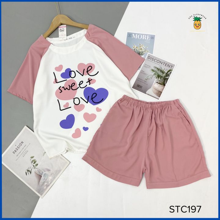 Bộ Pijama Lụa Cộc Đùi,Bộ Mặc Nhà Lụa Mango - latin - satin Cao Cấp Mềm Mịn Thoáng Mát Full size M L XL (40-63kg)