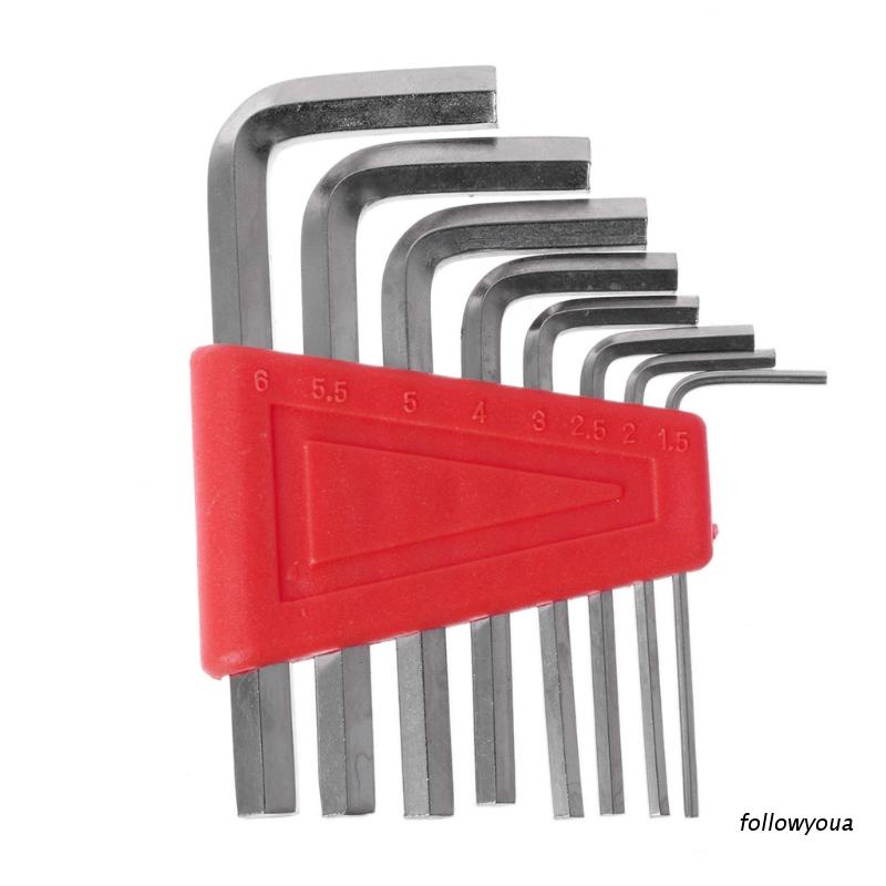 Set 8 chìa vặn đai ốc 1.5mm-6mm bằng thép tiện dụng