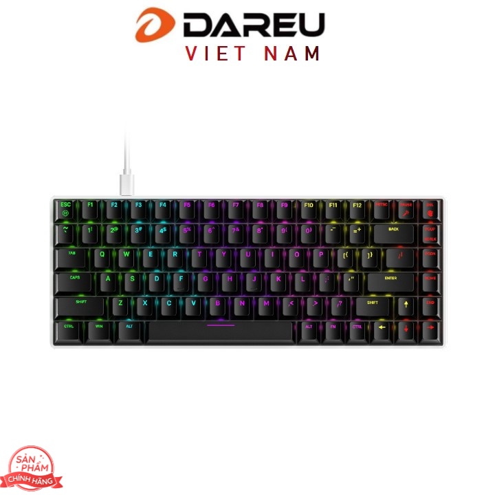Bà phím cơ DareU EK884 led RGB/ type C cable (Blue /Brown/Red Switch)