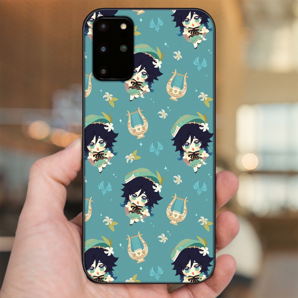 Ốp lưng Samsung S20 Plus viền đen in hình Venti Genshin Impact