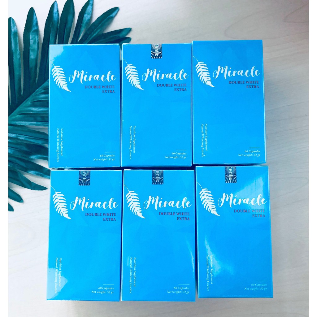 Combo 3 Hộp Viên Uống MIRACLE Double White Extra Trắng Da Chống Nắng Của Mỹ (Mẫu Mới) | BigBuy360 - bigbuy360.vn