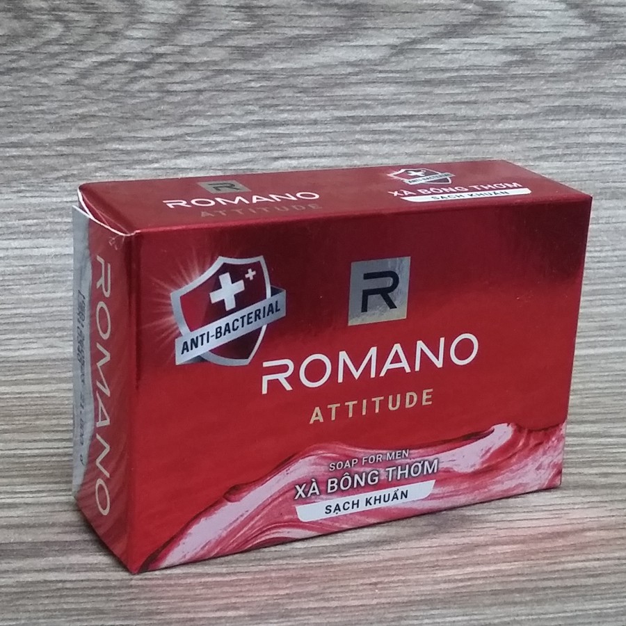 Xà Bông Cục Romano 90g, Sạch khuẩn, nam tính, mạnh mẽ đầy quyến rũ