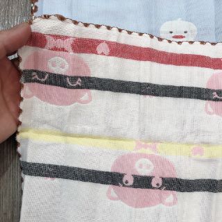 Sét 5 khăn xô rửa mặt sợi tre LEEKIS ( mới loại túi zip )