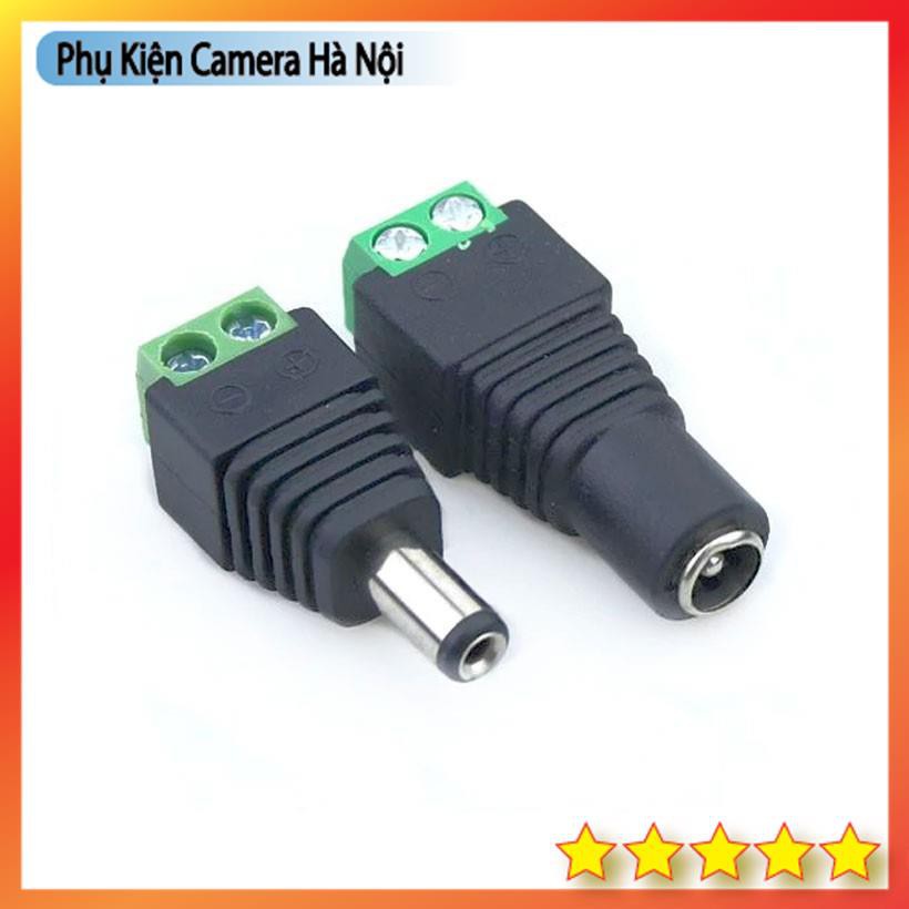 Giắc nối nguồn DC 5.5x2.1mm, Jack nối nguồn DC, jack chuyển đổi đầu ra nguồn DC sang dạng DC tròn 5.5x2.1mm